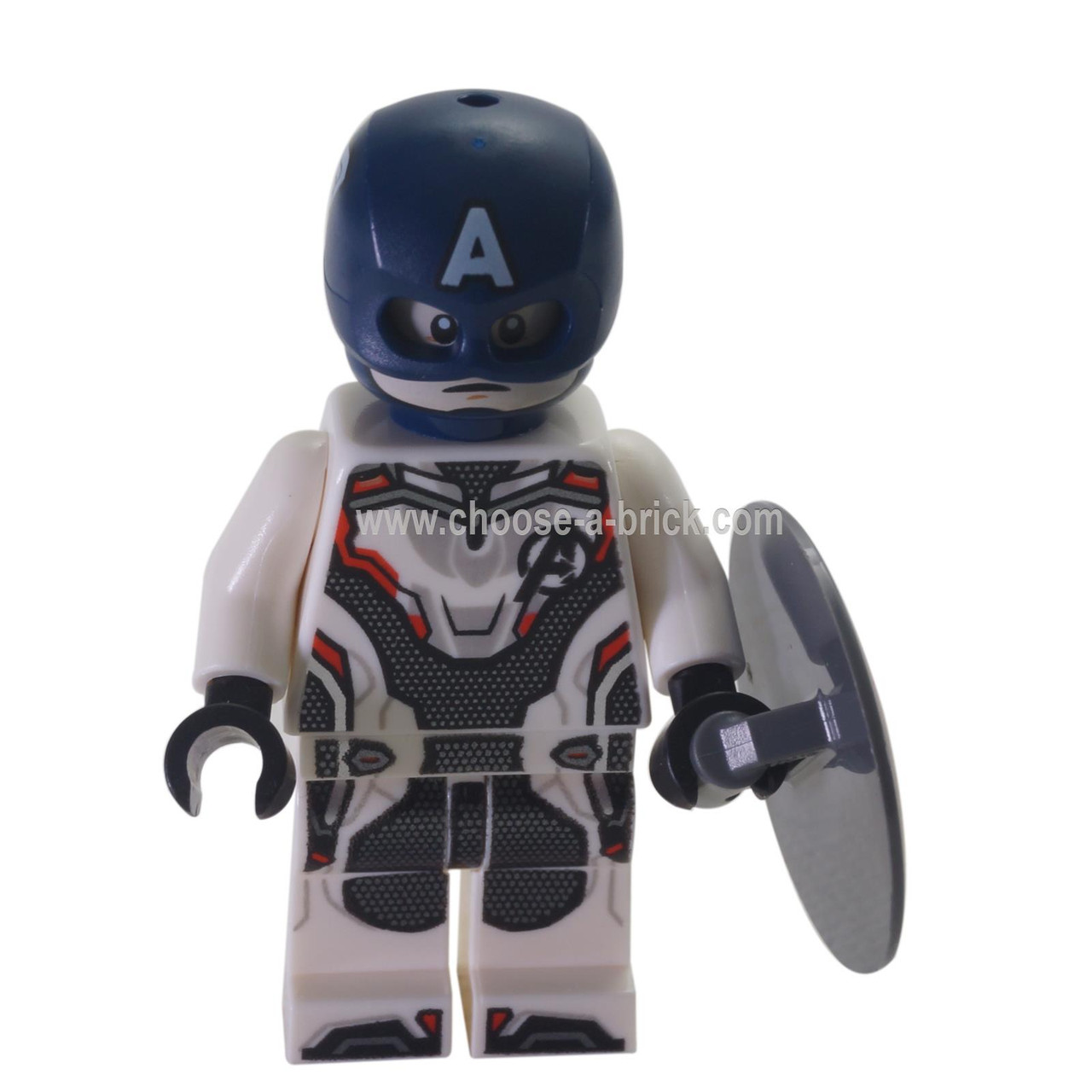 LEGO MInifigure -Captain America - White Jumpsuit, Helmet