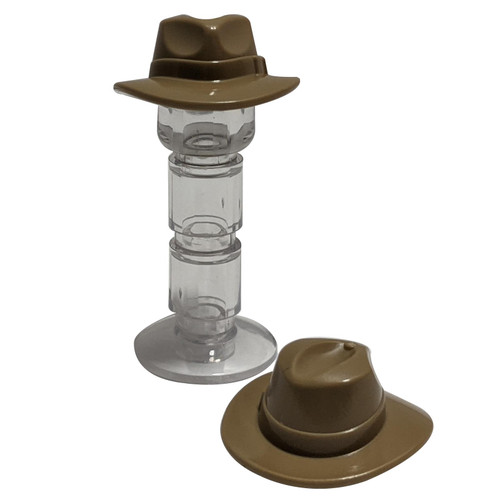 Minifigure, Headgear Hat, Wide Brim Outback Style (Fedora)