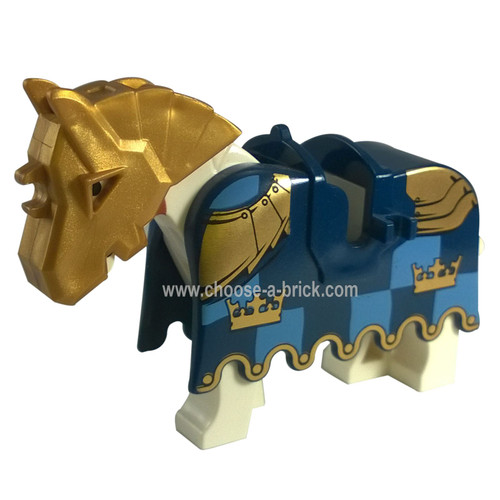 knight horse gold armor
