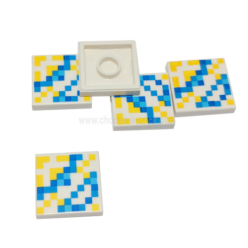 LEGO PART 3070bpr0161 Tile 1 x 1 with Minecraft Ender Eye Print