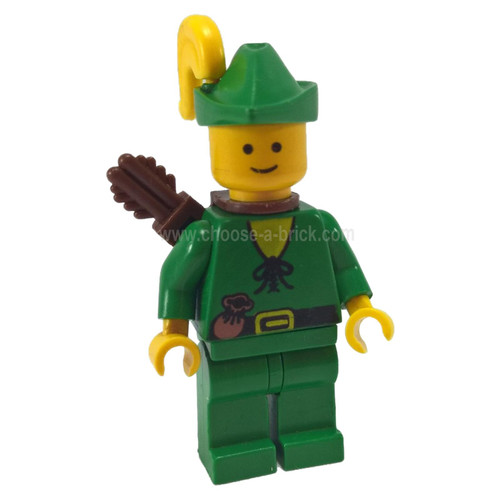 	Forestman - Pouch, Green Hat, Yellow Feather, Quiver