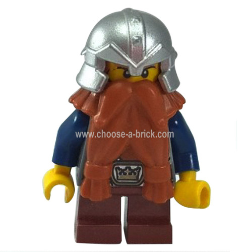 Dwarf Dark Orange Beard - Lego Minifigure