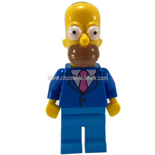 Lego Homer Simpson 71006 with Tie and Badge The Simpsons Minifigure