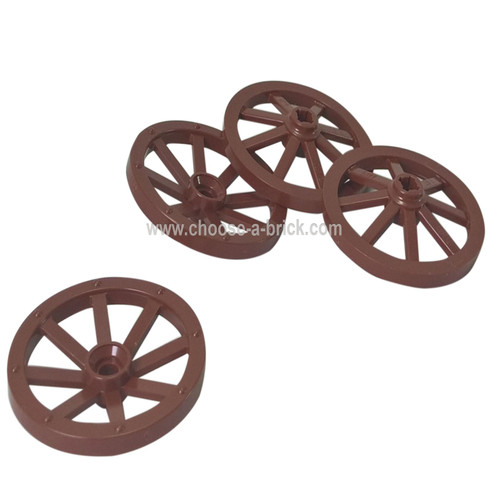 Wheel Wagon Large 33mm D., Hole Notched for Wheels Holder Pin
