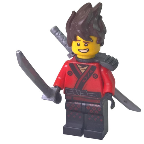 Kai - Hair, Pearl Dark Gray Katana Holder, The LEGO Ninja