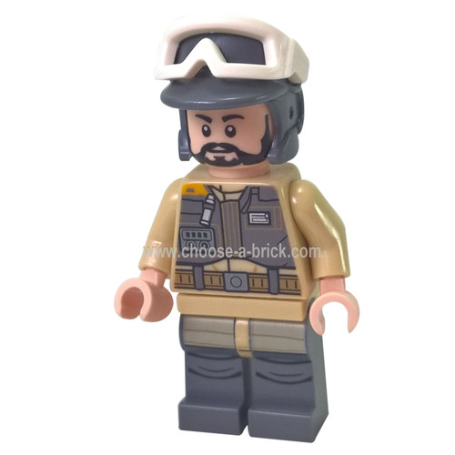 Rebel Trooper, Goggles, Gray Helmet, Black Beard Private Kappehl 75164