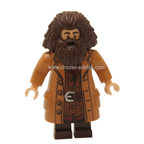 Rubeus Hagrid, Medium Dark Flesh Coat - LEGO MInifigures Harry Potter