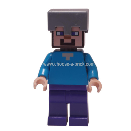 LEGO Minifigure -Steve - iron helmet