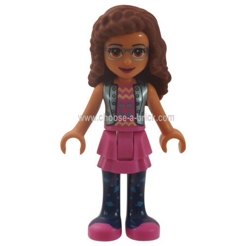 LEGO Friends - Friends Olivia, Dark Pink Skirt and Dark Blue Leggings