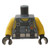 Sand Blue Torso Scuba Suit with Utility Belt with 2 Pouches, Yellow Neck and Shoulders Pattern - Yellow Arms - Black Hands