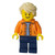 Orange Jacket - twn305 LEGO CITY