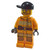 Fire - Bright Light Orange Fire Suit with Utility Belt, Black Short Bill Cap, Beard and Glasses