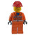 Construction Worker - Orange Zipper, Safety Stripes, Orange Arms, Orange Legs, Red Construction Helmet