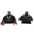 Torso Suit, White Shirt, Black Tie, Gold Whistle Necklace Pattern / Black Arms / Dark Orange Hands