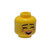 Minifigure, Head Dual Sided Female, Reddish Brown Eyebrows, Magenta Cat Whiskers, Coral Lips, Smiling / Singing with Closed Eyes Pattern - Hollow Stud