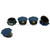 Police Hat with Dark Blue Top and Gold Badge (molded and printed) Pattern