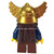 Fantasy Era - Dwarf, Dark Brown Beard, Metallic Gold Helmet with Wings, Dark Blue Arms 