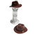 Headgear Hat, Wide Brim Outback Style (Fedora)