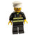 Fireman with Reflective Stripes amd White Hat