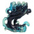 Minifigure Pedestal Ghost / Smoke with Marbled Dark Blue Pattern