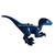 Dark Blue Raptor - Velociraptor with Lime Eye Patch - LEGO Minifigure Jurassic World