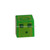 LEGO Parts - Trans-Bright Green Minifig, Head Modified Cube with 3 Dark Green Squares Pattern Minecraft Slime
