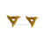 LEGO Parts - Pearl Gold Minifig, Weapon Throwing Star Shuriken with Textured Grips, 2 on Sprue