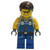 LEGO Minifigure - Power Miner - Orange Scar Hair