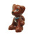 LEGO MInifigure - Reddish Brown Dog, Friends, Puppy, Sitting with Reddish Brown Eyes and Medium Azure Collar with Silver Star Tag Pattern Scout