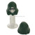 Minifigure, Headgear Hood dark green