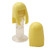 Minifigure, Hair Female Long Straight with Bangs (Rubber) bright light yellow