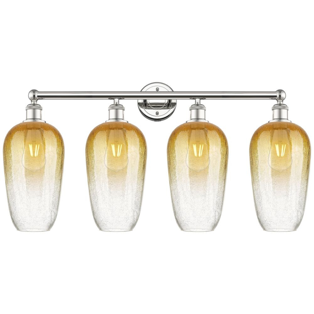 Brookhaven Flute 4 Light Bath Vanity 17.25 Inch X 34 Inch by Innovations - 616-4W-G484-7