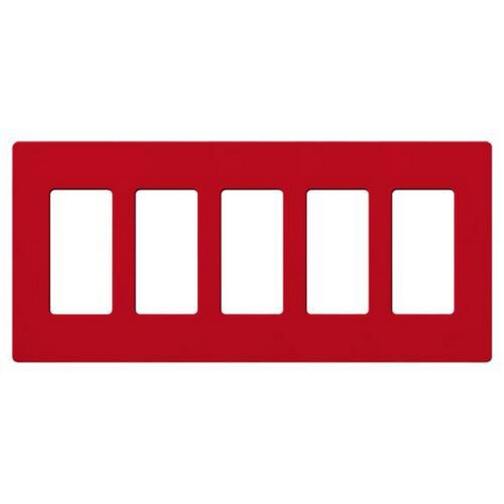 Claro 10 Inch Five-Gang Screwless Wall Plate by Lutron - SC-5