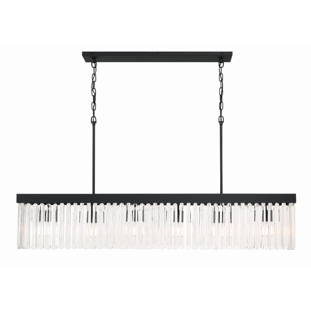 Emory 6 Light Oversized Linear Chandelier by Crystorama - EMO-5407