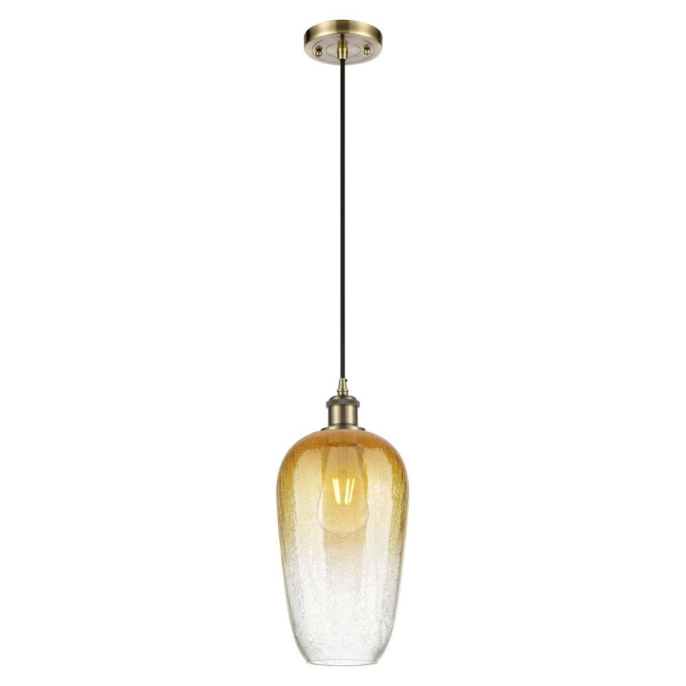Brookhaven Flute 1 Light Ballston Cord Hung Mini Pendant by Innovations - 516-1P-G484-7
