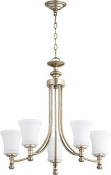 Rossington 5 Light Chandelier 25 inches wide by 25 inches high by Quorum - 6122-5-SO