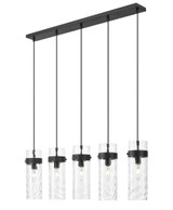 Fontaine 5 Light Linear Chandelier 15 Inch Tall X 5.25 Inch Wide By Z-Lite - 7002P5-5L