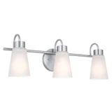 Erma 3 Light Bath Vanity 8.5 Inch Tall by Kichler - 55126