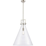 Newton Cone 1 Light Pendant 18 Inch Wide by Innovations - 411-1S-18