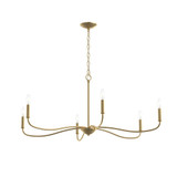 Ilia 6 Light Extra Large Chandelier 18.25 and 42.25 Inch Wide by Progress - P400464