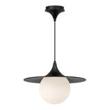 Fuji 1 Light Medium Pendant 15.75 Inch Wide by Alora - PD525216