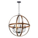 Compass 6 Light Large Pendant by Maxim - 27576