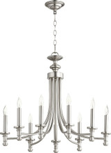 Rossington 9 Light Large 2 Tier Chandelier by Quorum 1505780 - 6022-9-6