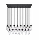 Arden 23 Light Linear Chandelier 12 x 18 Inches Wide by Z-Lite - 651P-23L