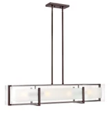 Latitude 4 Light Oversized Linear Chandelier by Hinkley - 3996