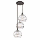 Rochester 3 Light Large Cord Hung Pendant 35.63 Inch Tall by Innovations - 113B-3P-G556-10
