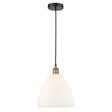 Edison Dome 1 Light Medium Cord Hung Pendant 13.75 Inch Tall by Innovations - 616-1P-GBD-12