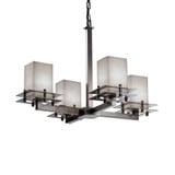 Clouds Metropolis 4 Light Medium Chandelier by Justice Design - CLD-8100-15