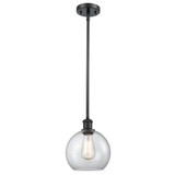 Athens 1 Light Dome Mini Pendant 10 Inch Tall X 8 Inch Wide by Innovations - 516-1S-G122C-8