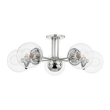 Meadow 5 Light 30 Inch Wide Semi Flush Mount by Mitzi - H503605